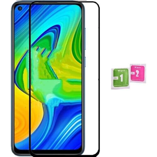 1x Compatible tempered glass XIAOMI REDMI NOTE 9 full screen Protector LCD