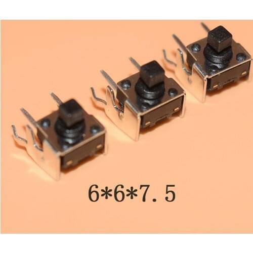 20pcs 6*6*7.5 Square head stents Micro switch