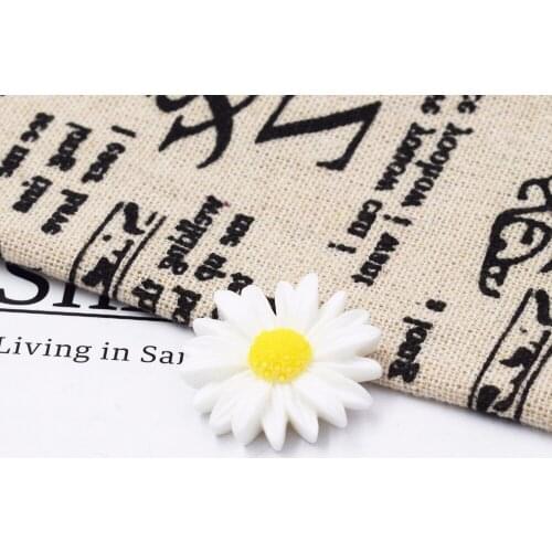25mm white color Chrysanthemum Mixed Color 20pcs Flat Back Resin Cabochon Scrapbook Rose Flower Fit Phone diy beads for jewelry
