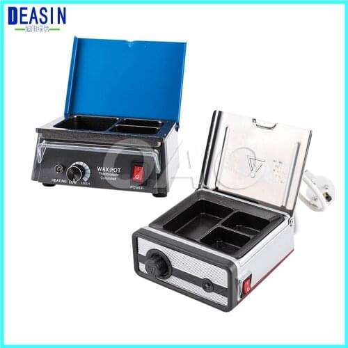 2018 Deasin Dentist Lab Equipment Dental 3 Well Analog Wax Melting Dipping Pot Heater Melter
