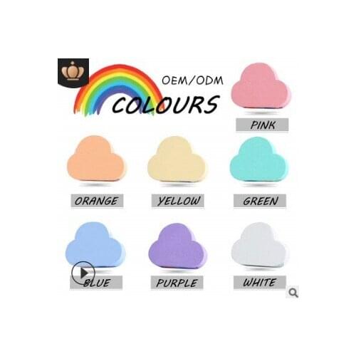24pcs/lot Natural The Rainbow Clouds Bubble Bath Salts Moisturizing Explosive OEM Bath Supplies Skin Care HA450
