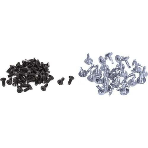 30Pcs M4.2X13mm Round Phillips Head Self Drilling Screws & 50Pcs M3X8mm 10.9 Carbon Steel Countersunk Head Screw