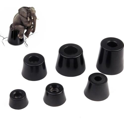 8pcs Black Rubber Feet With gasket Instrument case foot base Various sizes are complete