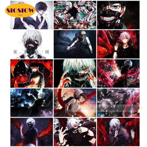 DIY Diamond Painting Kaneki Wall Art Cross Stitch Anime Tokyo Ghoul Picture Full Square 5d Embroidery Mosaic Handmade Home Decor
