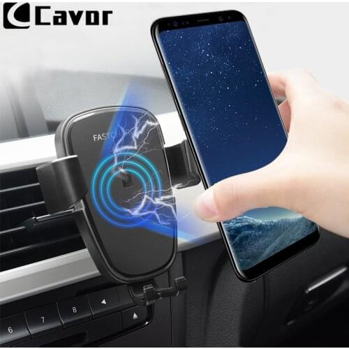 Car Mount Qi Wireless Fast Charger For Samsung Galaxy S8 S9 Plus Case Wireless Charging Car Phone Holder For Galaxy S 8 9 + S9