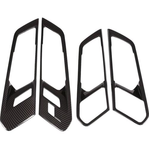 Car ABS Carbon Fiber Interior Door Handle Trim Accessories for -BMW X5 G05 2019