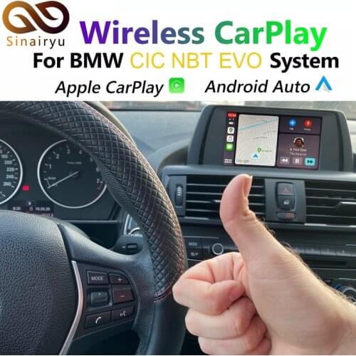 Wireless Apple CarPlay Android Auto Decoder Box for BMW E60 E70 E71 E84 F01 F02 F10 F11 F20 F25 F26 F30 F31 NBT CIC EVO system