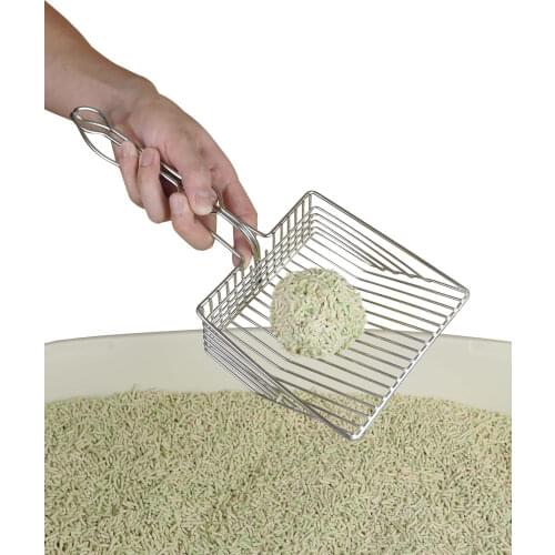 Big cat littler scoop cat litter shovel metal fast leaking sand long handle bentonite pine wood sand