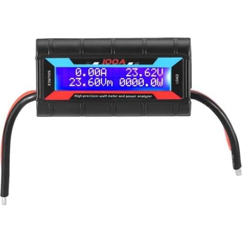 60V/100A Digital Watt Meter Digital High Accuracy Watt Meter Power Analyzer RC Volt Amp Meter LCD Power Analyzer New