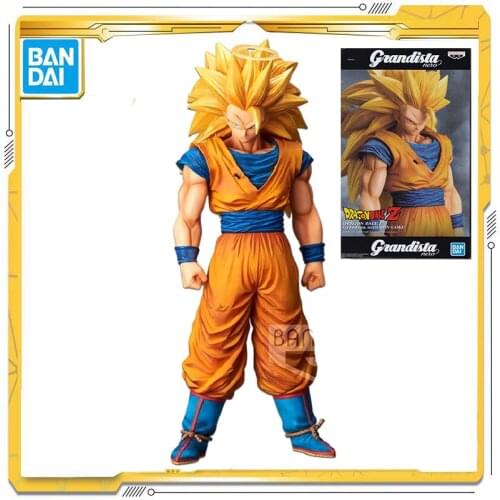 BANDAI Dragon Ball Z Super Saiyan Grandista nero ROS Son Goku Action PVC Collection Model Toy Anime Figure Toys For Kids