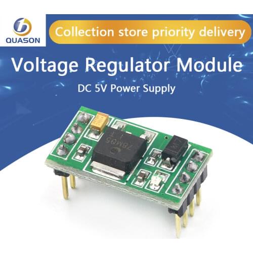12V to 5V voltage regulator module, DC 5V power supply, 5V voltage regulator chip, small size, dual channel