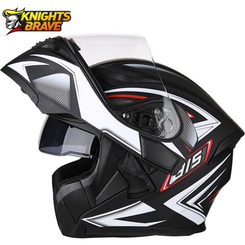Motorcycle Helmet Flip Up Casco Moto Racing Modular Dual Lens Men Motocross Moto Helmet Full Face Helmets Capacete Casque DOT