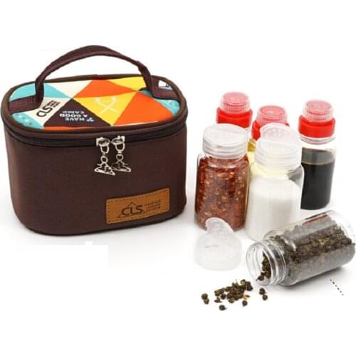 Mini Seasoning Bottle Set Outdoor Barbecue Seasoning Can Kitchen Portable Seasoning Box