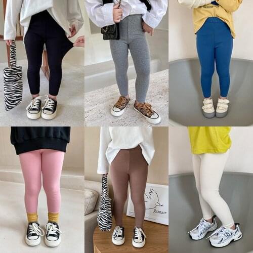 Autumn Leggings Girls 2021 Fashion Trousers Pants Girls Leggings Baby Kids Girls Leggings Pants Children Clothing QZ184