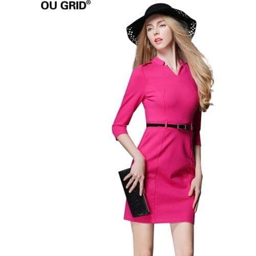 OU GRID Fashionable Sheath Dresses