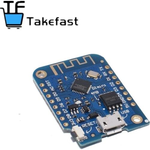 Wemos D1 Mini V3.0.0 WIFI Internet of Things Development Board Based ESP8266 CH340 CH340G 4MB For Arduino Nodemcu V2 MicroPython