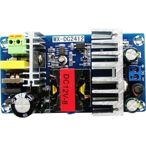110v 220v AC Converter to DC 12V 8A 100W Switching LED Power Supply Board Module Spare Parts Compact