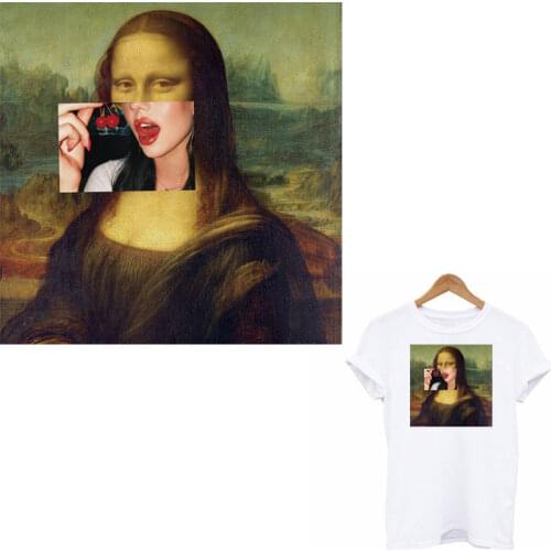 Fashion Girl Iron-on Transfer For Clothing DIY A-level Washable Thermal Patches For Clothing Women T-shirt Sticker On Clothes