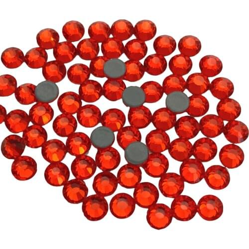 Crystal Flatblck Hotfix Rhinestones Glass Strass Stone Hot Fix Iron On Rhinestones For Nail Art Sewing Fabric Garment Decoration