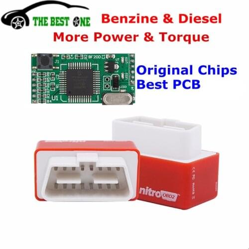 Increase Hidden Power Nitro OBD2 Benzine Chip Tuning Box Plug And Drive Full Chips NitroOBD2 Diesel Car Performance More Torque