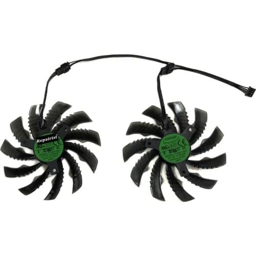 2PCS/Set 95MM PLD10010S12H T129215SH GPU Cooler Graphics Cards Fan For Gigabyte RTX2070 GTX1660Ti GTX 1650 RTX 2060 2070 Replace