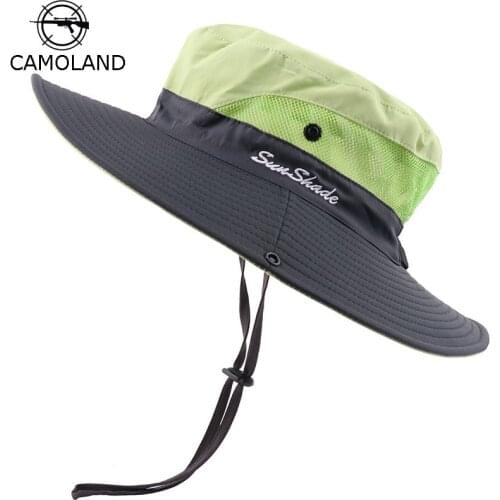 CAMOLAND Waterproof Bucket Hats For Women UPF 50+ Sun Hat Summer Mens Fishing Boonie Hat Casual Outdoor Cap Wide Brim Hiking Hat