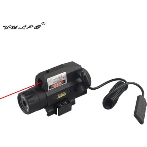 VULPO 2015 GOMU Tactical LED Weapon Gun Light Flashlight Red Dot Laser Sight Military Airsoft Pistol Gun Light for 20mm Rail