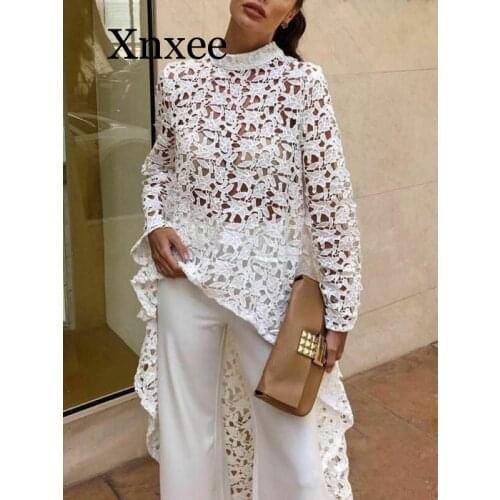 Xnxee Openwork Blouses