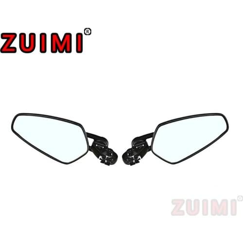 General aluminum motorcycle rearview mirror 1 pair 7/8" 22mm, Cnc billet aluminum shell anti-glare Mi optical grade acrylic