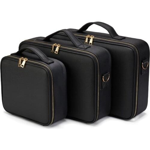 Women PU Leather Travel Makeup Bag Professional Cosmetic Storage Organizer Make Up Case For Cosmetics Pouch Beautician Suitcase