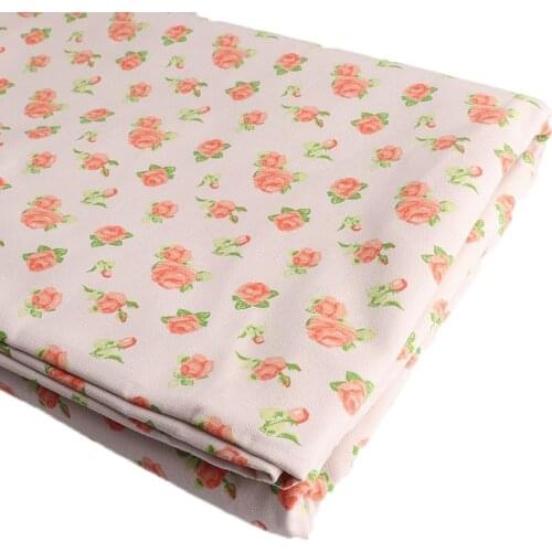 100% Cotton Floral Flowers Fabric For Doll Patchwork Clothes Tablecloths Curtain Sewing Needlework Christmas Decor Home Textile