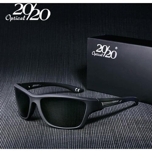 20/20 Brand Classic Men Sunglasses Polarized Square Male Glasses Shade Driving Eyewear Sun Glasses For Men Oculos Gafas PL64