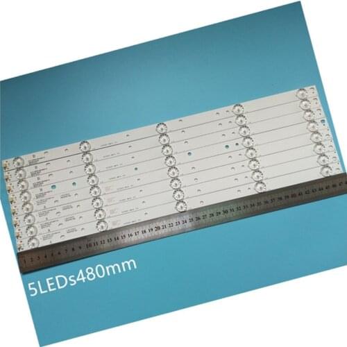 4A+4B/LOT LED Backlight strip 5 Lamp For PHILIPS 50" TV D50-F2000 JS-D-JP5020-A51EC JS-D-JP5020-B51EC E50F2000 MCPCB