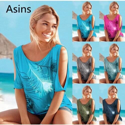 Женские футболки с коротким рукавом Asins China At AliExpress