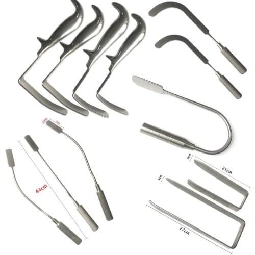 Autoclavabe Breast Detacher Sickle Retractor L/U Shape Enlarging Breast Augmentation Cosmetic Beauty Tools