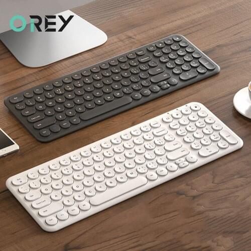 2.4G Wireless Silent Keyboard Ergonomic Mouse Round keycap Keyboard Gaming Mouse For Macbook Pro Laptop Computer Keyboard Mouse
