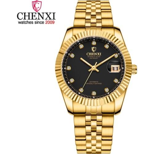 CHENXI Men Automatic Mechanical Watches Top Brand Luxury Gold Watches Fashion Business Watches Relogio Masculino Reloj Hombre