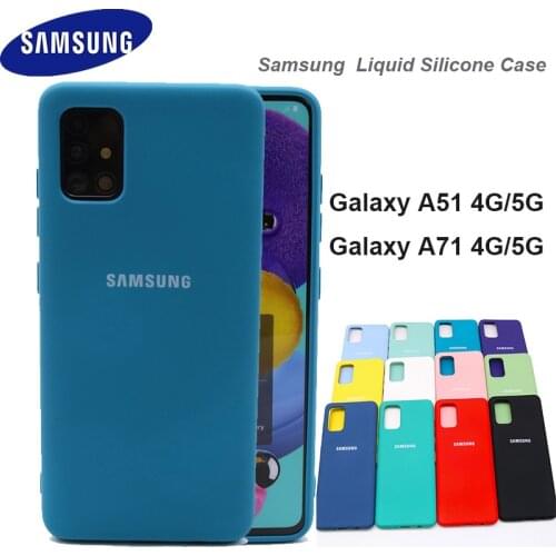For Samsung Galaxy A51 5G A71 5G Case High Quality Soft Silicone Cover Galaxy a71 a51 Protector Shell With Logo&Button