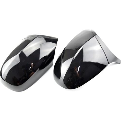 For BMW 3 Series E90 E91 LCI facelift 2009 2010 2011 2012 carbon fiber rearview mirror cover glossy black mirror cover