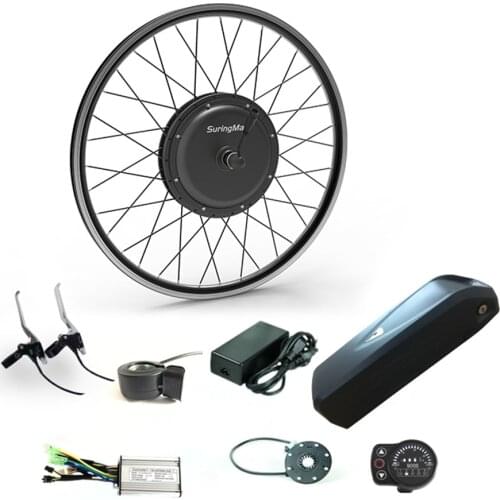 SURINGMAX 48v 500w gearless electric bike motor kit, 40km/h front and rear hub motor