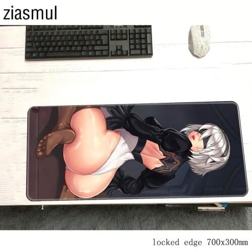 NieR Automata padmouse 700x300mm pad to mouse notbook computer mousepad locked edge gaming mouse pad gamer to laptop mouse mats