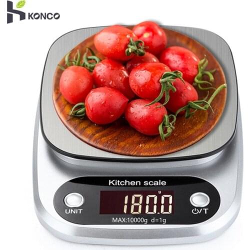 KONCO Kitchen Scale, 10kg/1g Portable Mini Digital Food Scale, Pocket Case Jewelry Weight Balance Electronic Scale