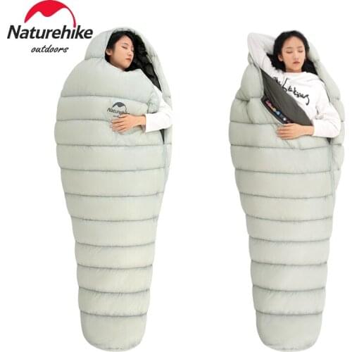 Naturehike Light down-Filled Sleeping Bag Outdoor Thickened Goose down Winter Camping Cold-Proof Warm Thicken Goose Down 9℃~-9