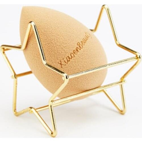 Metal Star Sponge Holder Cosmetic Puff Display Stand Powder Puff Drying Holder Storage Bracket Make Up Puff Holder Beauty Tools