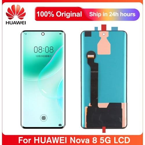 Original 6.57" Screen For Huawei Nova 8 5G LCD Display Touch Screen Digitizer Assembly For Huawei Nova8 5G ANG-AN00 Lcd