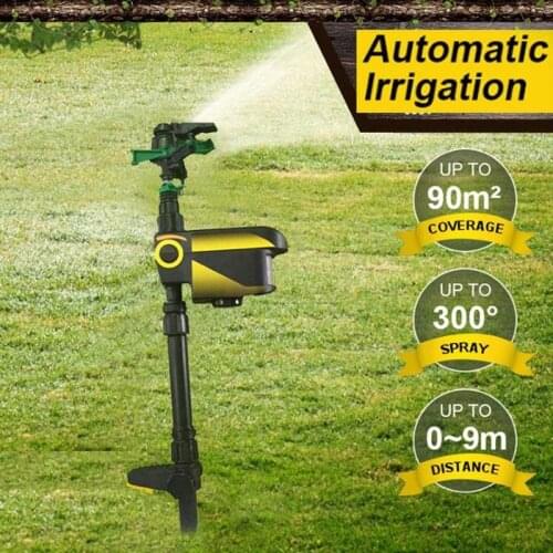 Solar Powered Motion Activated Animal Repeller Upgraded Version Automatic Sensor Garden Animals Deterrent Sprinkler Repellent
