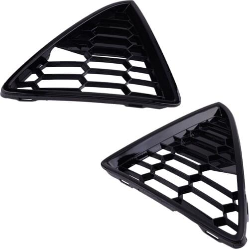 Pair CP9Z17K946ACP BM51 17K947 CF5UAW Front Lower Bumper Grille Honeycomb Cover Fit for Ford Focus 2012 2013 2014
