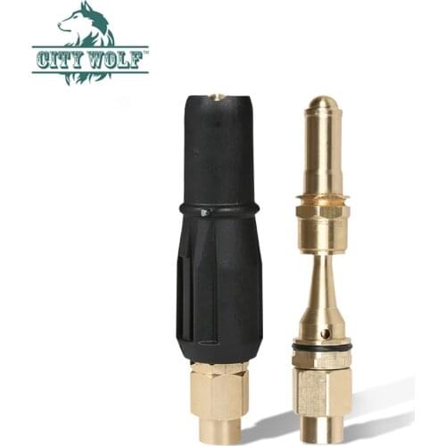Self-service high pressure car washer snow foam nozzle total brass fix fan shaped spray gun nozzle for car cleaning shop