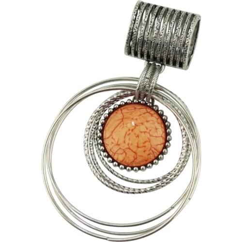 RUNMEIFA 2018 Hot Sell Jewelry Scarf Accessories DIY Scarf Women Jewelry 8 Colors Fashion Round Shape High Quality Custom