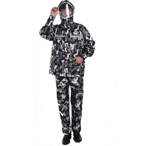 Tianwang High Quality Multifunctional Waterproof Raincoat Suit Camuoflage Color Rainwear High Reflective Rain Suit